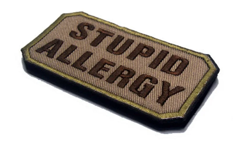 Тупой аллергии тактический боевой США ВОЕННЫЙ ЗНАЧОК ACU крюк патч значок | Дом и