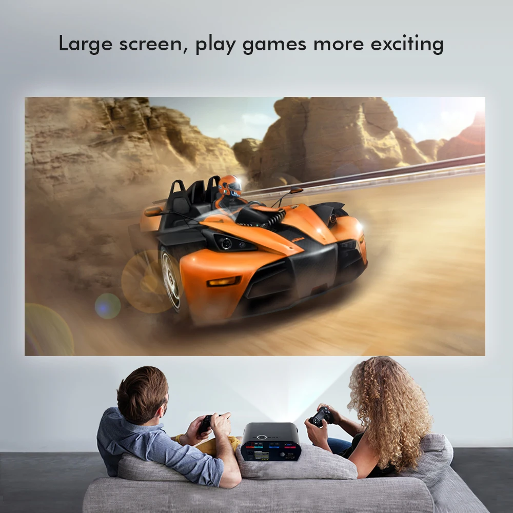 BYINTEK MOON BL127 Android светодиодный домашний кинотеатр поддержка 1080p видео