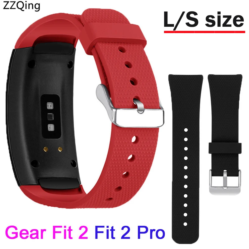 Размер L/S для samsung Galaxy gear Fit 2 Pro ремешок силиконовый браслет на запястье спортивный ремешок для samsung gear Fit 2 SM-R360