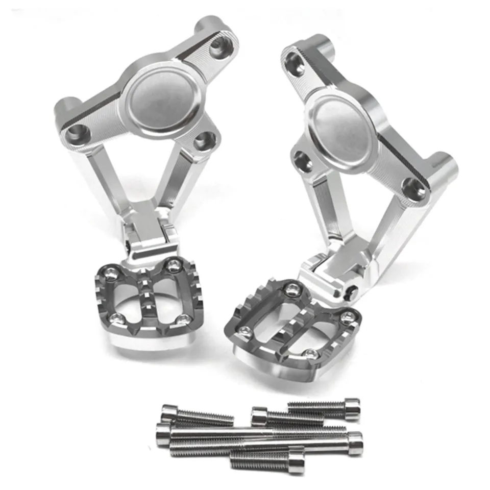 Titanium Аксессуары для мотоциклов складные Задние подножки опора для ног для пассажира для HONDA X-ADV XADV X ADV 750 - Цвет: Titanium