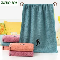 3475 cm face towel cartoon microfiber bamboo fiber bathroom shower for adults kitchen towel cleaning cloth for home towel