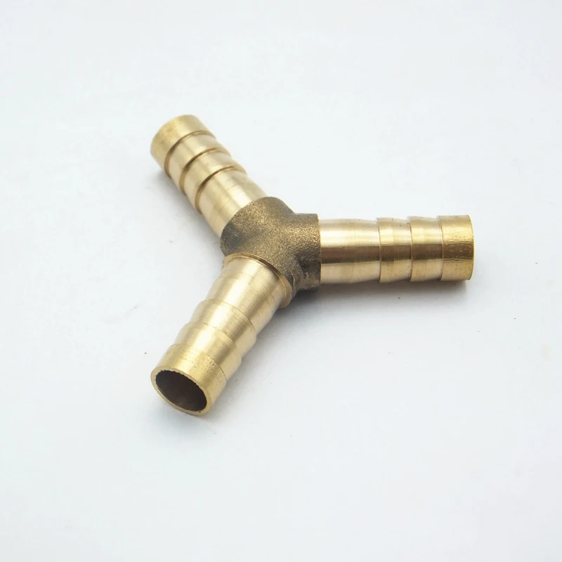 Латунный фитинг для труб с зазубринами Y образный штуцер шланга 8 мм соединитель