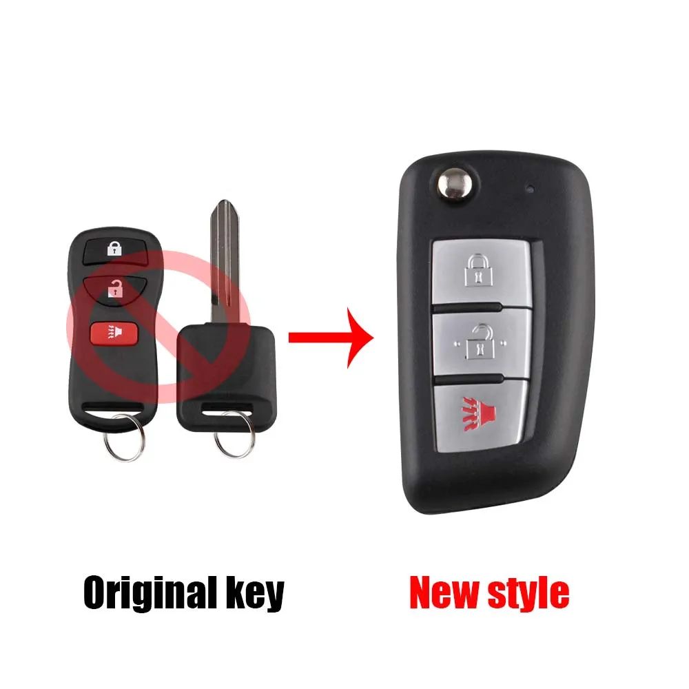 BHKEY дистанционный ключ автомобиля стиль для Nissan KBRASTU15 315 МГц для Nissan Qashqai солнечное сильфи Tiida X-Trail March Sentra ключи - Количество кнопок: 3 Кнопки