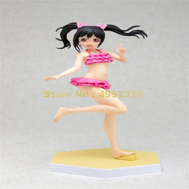 Аниме love live! Yazawa Нико в купальнике ПВХ фигурка Коллекционная Сексуальная Кукла 16