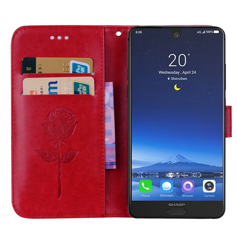 Чехол Sharp Aquos S2 с откидной крышкой и защитой, Стильный чехол-подставка из искусственной кожи, силиконовая задняя крышка для Sharp Aquos C10, чехол для мобильного телефона