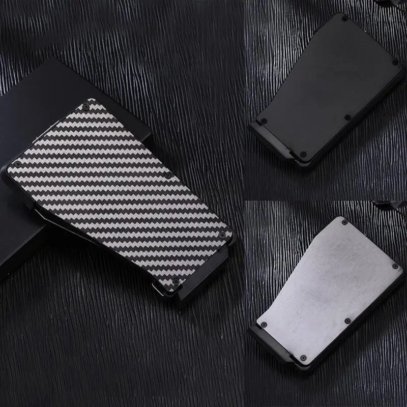 Новый Модный тонкий карбоновый бизнес кредитный держатель для Карт RFID
