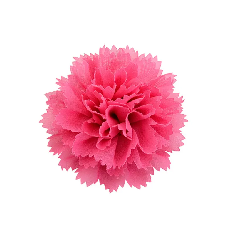 14 Rose Red UNTAMED прибл. 8 см DIY шифон волна цветок заколка для волос для девочек детские головные уборы женские заколки для волос аксессуары для волос - Цвет: 14 Rose Red