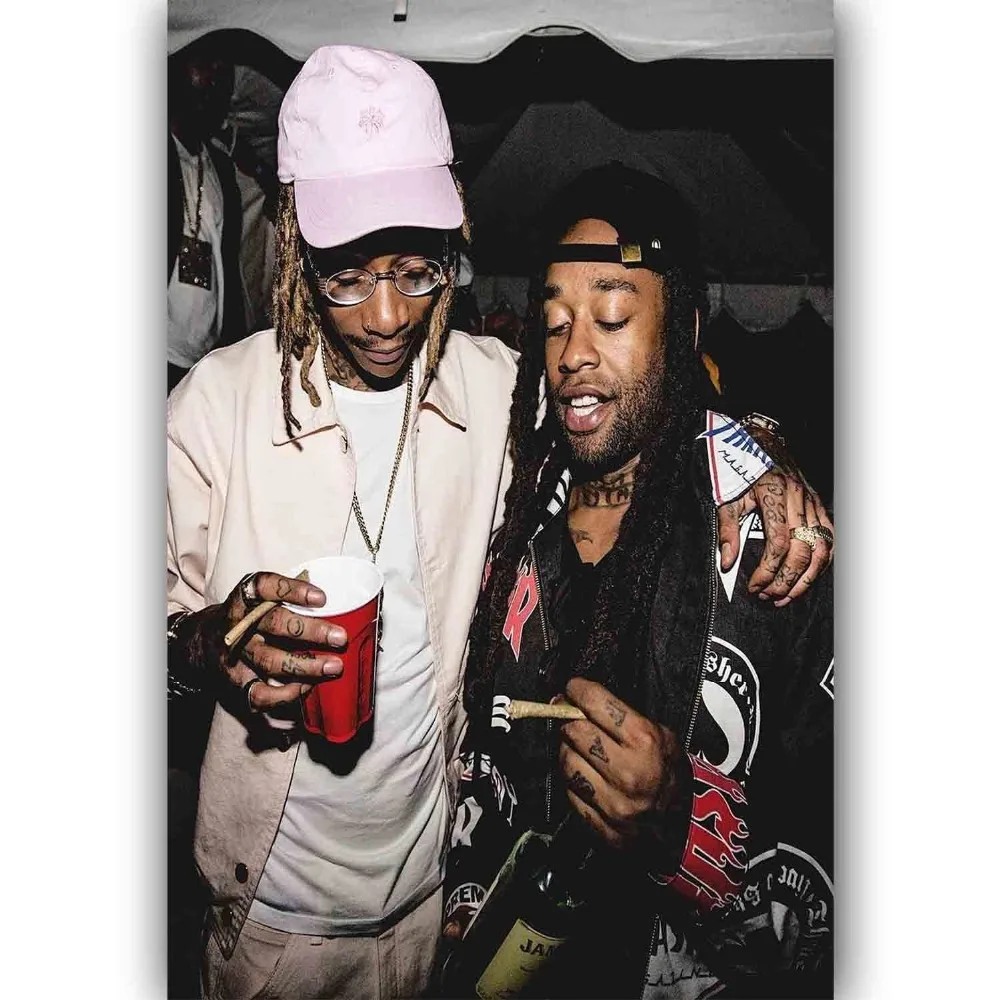 Новый Ty Dolla $ ign &amp Wiz Khalifa на заказ рэп-Шелковый художественный постер настенный