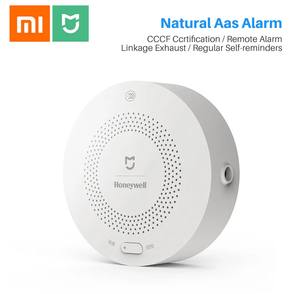 Xiaomi газовый датчик сигнализации Honeywell детектор дыма мониторинг пожарной защиты потолок и стены легко установить приложение Mijia дистанционное управление