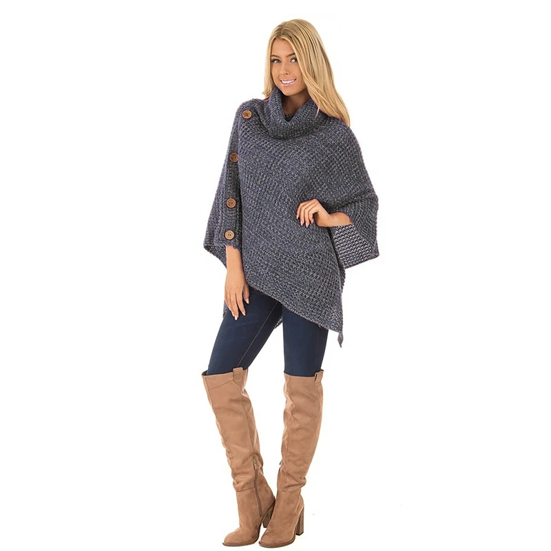 Женские свитера пуловеры 2018 новый модный пуловер Свободный плащ вязаные топы