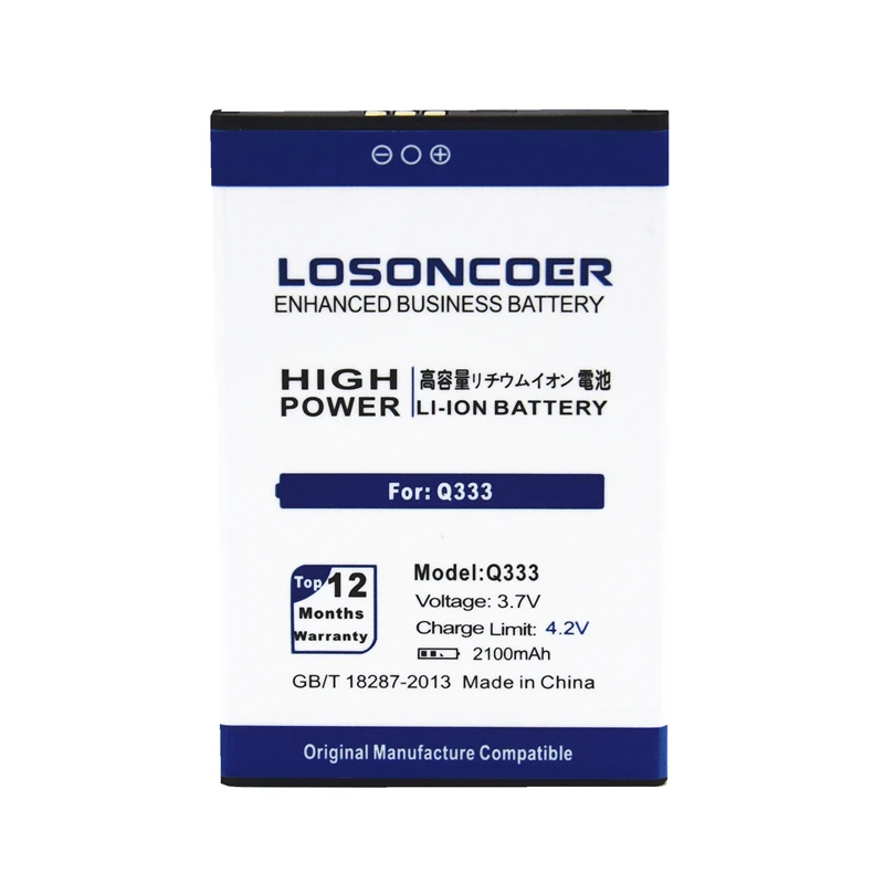 LOSONCOER 2100mAh Q333 аккумулятор для телефона micromax | Мобильные телефоны и аксессуары