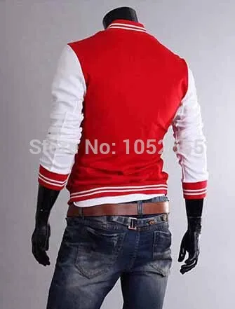 Fashion Mens Boys Varsity Letterman University College Baseball Jacket Coat Tops Outwear Ages 3-99 MN104 | Мужская одежда