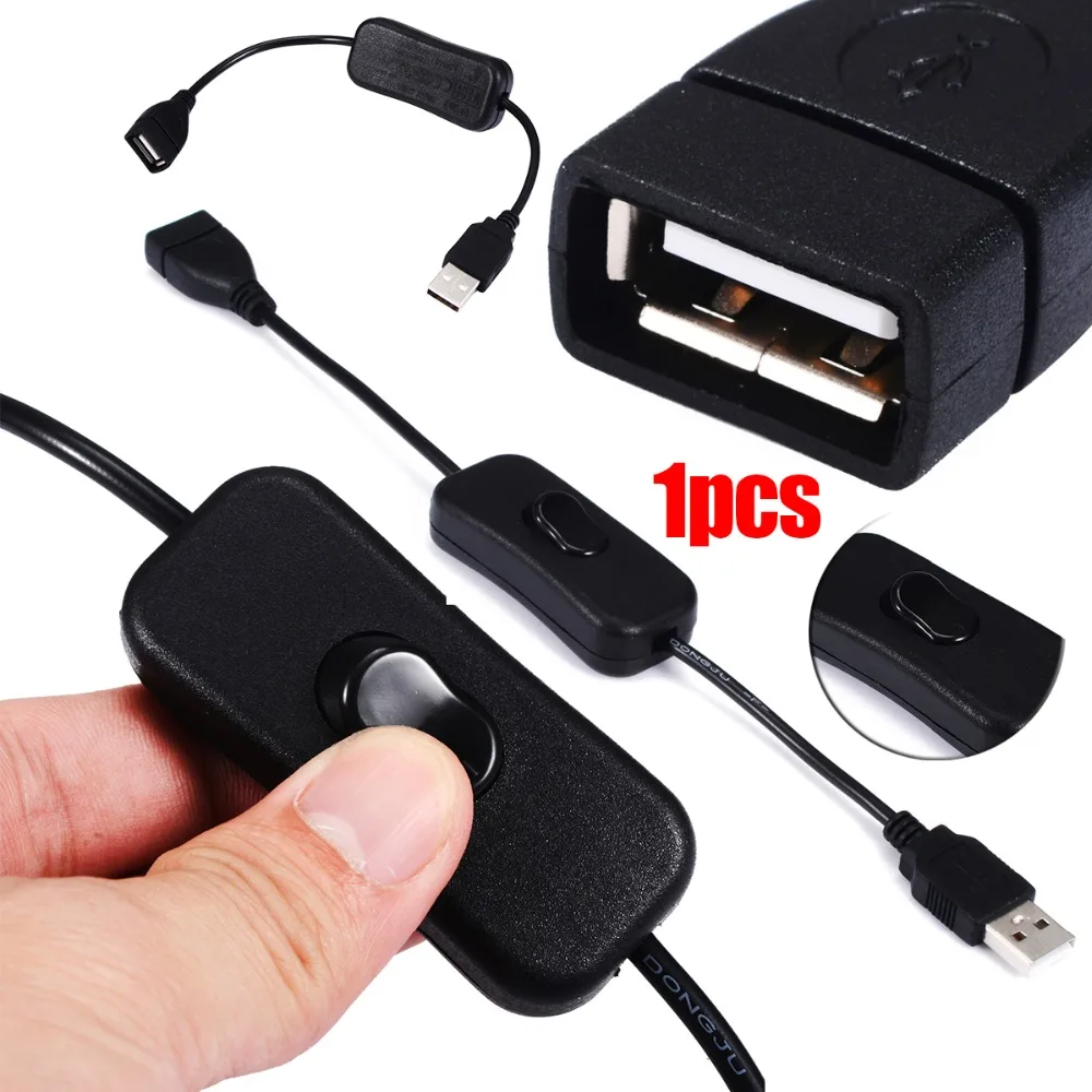 1 шт. USB кабель питания переключатель мужчин и женщин удлинитель силовой кабель с 303 кнопочным переключателем управления питанием
