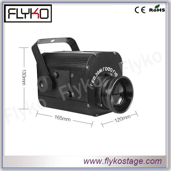 Бесплатная доставка Flykostage Professional Dj светодиодный прожсветильник с логотипом 30 Вт