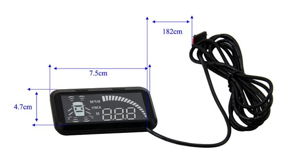 5 OBD II HUD детектор слепых зон 8 сенсоров полная система помощи при парковке