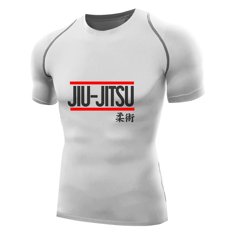 Gracie бразильская jiu футболка с надписью jitsu компрессионная Футболка Мужская
