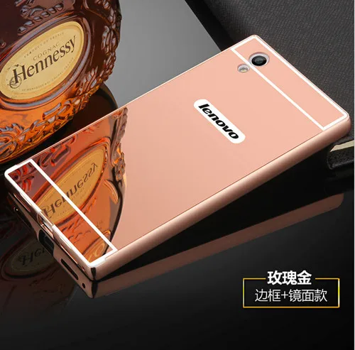 Luxury Case For Lenovo S90 P70 P70T Z90 P2 K3 K6 note Aluminum Metal Frame Mirror Plating Hard Back Cover Phone Bags Fundas case | Мобильные