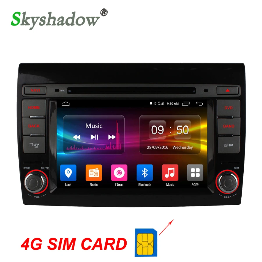 Ownice c500 8 Core Octa Ядро 1024*600 2 ГБ RAM 32 ROM Android 6.0 для Fiat Bravo 2007 2008 2009 2012 2013 2014 Dvd-плеер