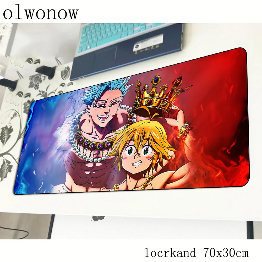 Игровой коврик для мыши Nanatsu No Taizai с заблокированными краями в японском стиле