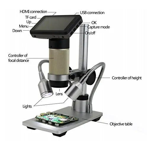 Микроскоп Женский VGA цифровой USB микроскоп на большие расстояния инструмент для
