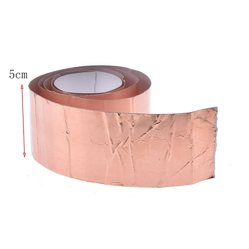 1 Сторонняя проводящая клейкая Защитная медная пленка от электромагнитных помех