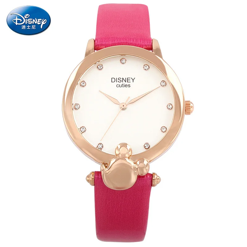 Disney 2018 женские наручные часы с Микки Маусом брендовые кварцевые для девушек Relogio
