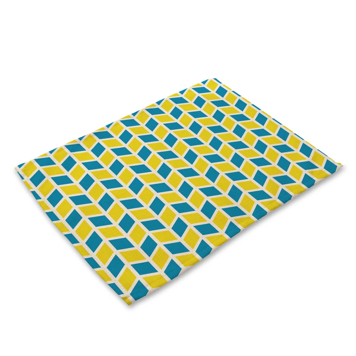 Abstract Geometric Pattern Table Mat Cotton Linen Place Mats for Dining Table Nordic Home Tea Party Decorations Kitchen Cup Mat