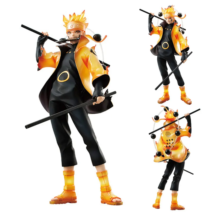 Наруто shippuden Аниме фигурки Uzumaki ПВХ фигурка 18 см rikudousenin Modo Модель Коллекция