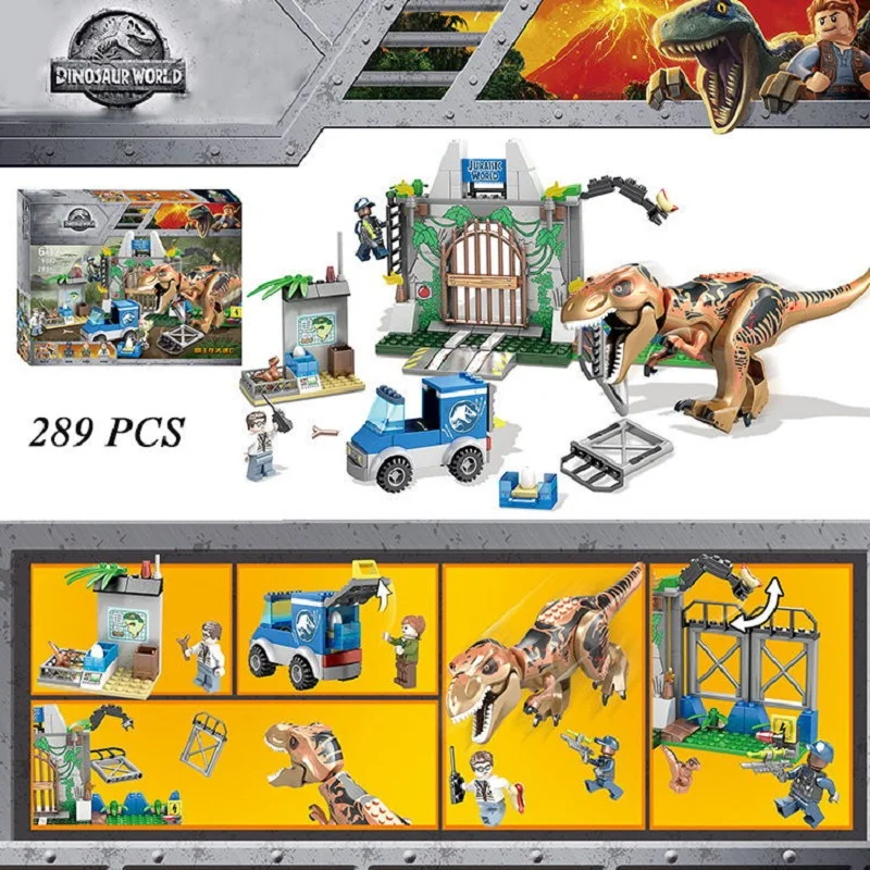 289 шт. мир Юрского периода 2 парка динозавр Велоцираптор тираннозавр Рекс поход