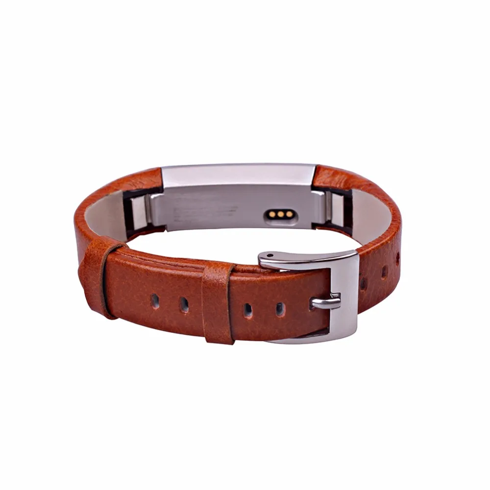 Высококачественный подлинный кожаный браслет ремешок Браслет Для Fitbit Alta Tracke сменный Браслет коричневый черный красный