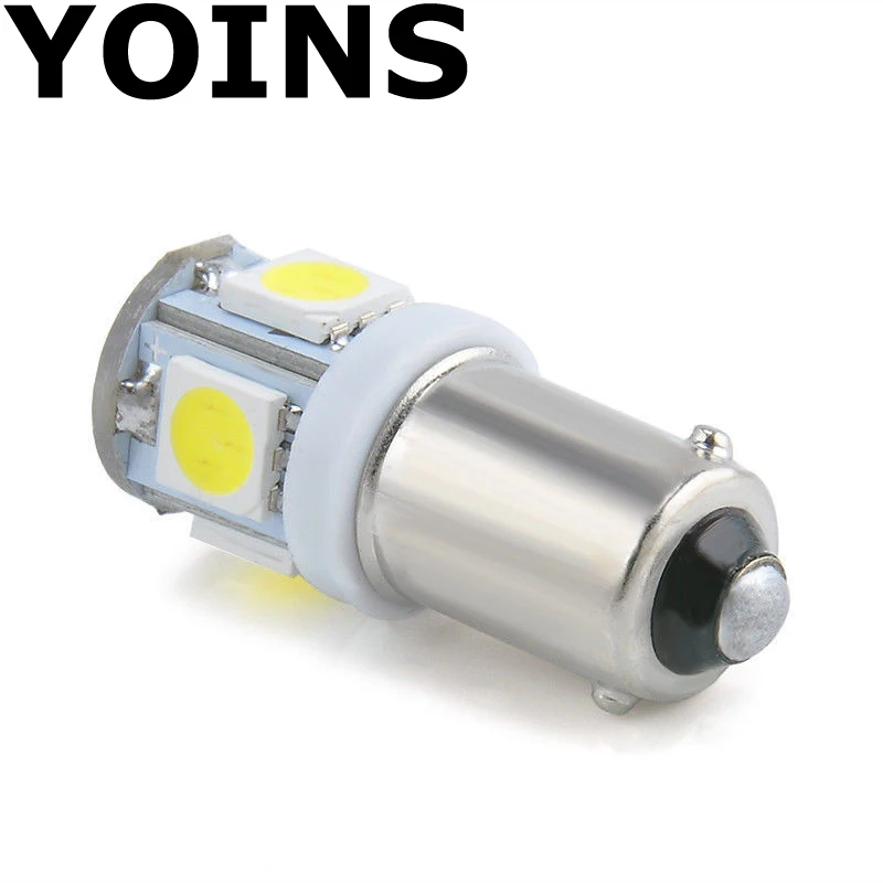 2 шт./лот автомобильные габаритные лампы Ba9s T4w 5050 SMD 5 LED Tower 96 люмен Авто клиновидный