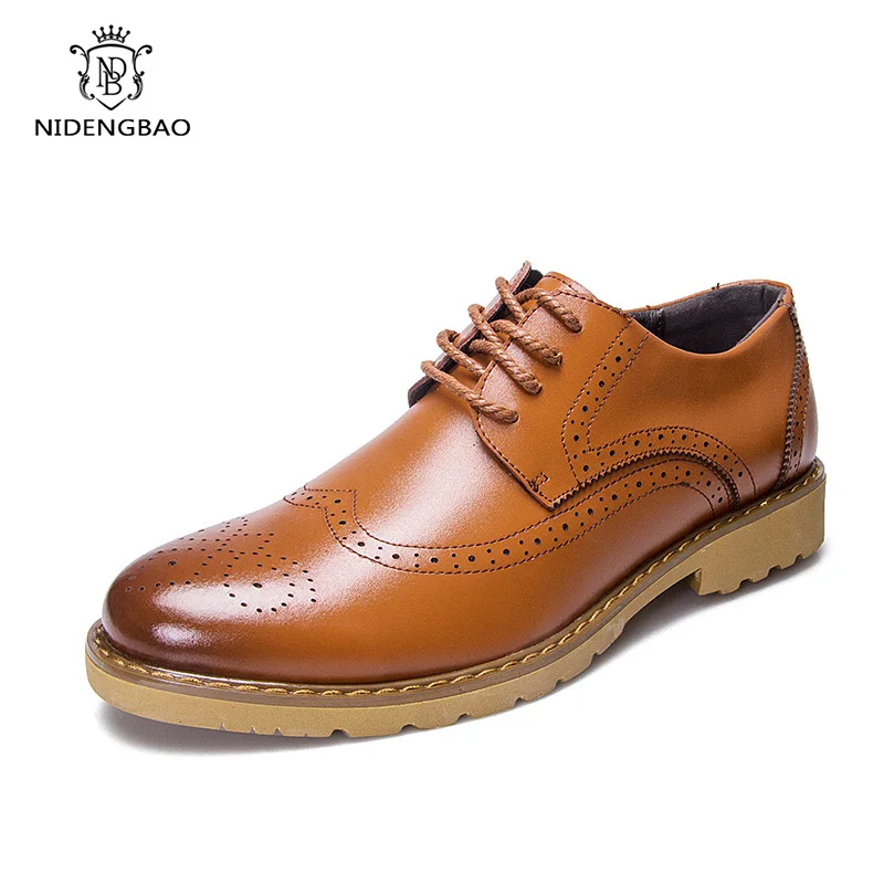 Brand 2020 Oxfords Leather Men Shoes Fashion Casual Pointed Top Formal Business Male Wedding Dress Flats Wholesales | Обувь
