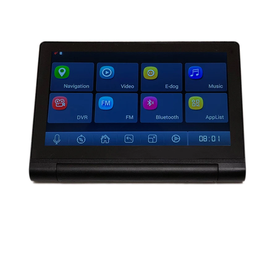 Udricare 7 дюймов gps навигация Android WiFi gps DVR 16 Гб четырехъядерный видеорегистратор заднего вида двойная камера DVR