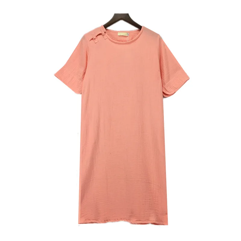 Новое весенне летнее платье 2020 женское хлопковое льняное винтажные платья