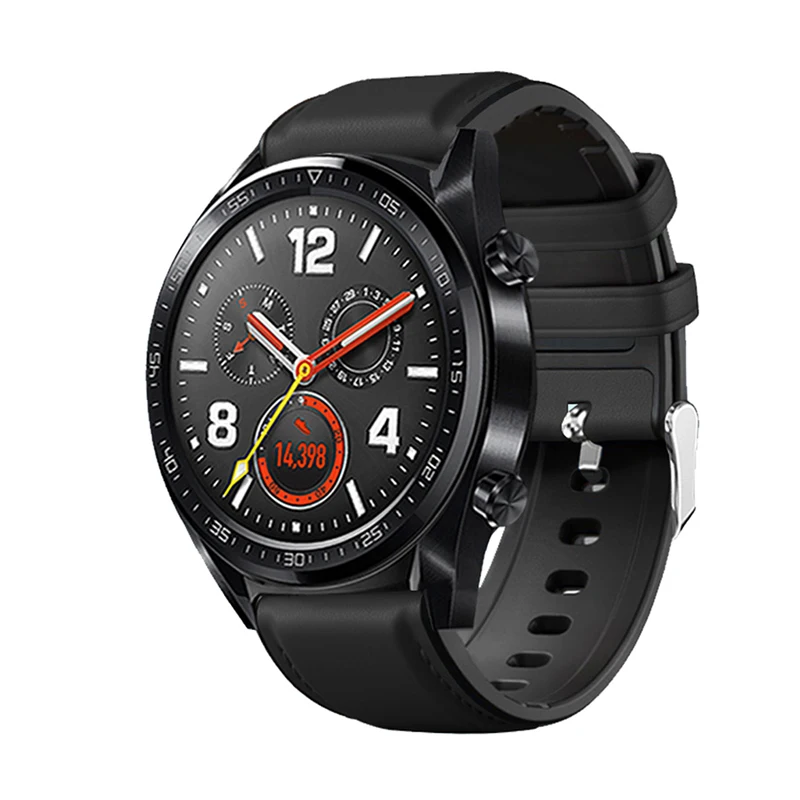 Ремешок Huawei Watch GT 2 2e pro кожаный браслет для samsung galaxy watch 3 45 мм 46 S3 Frontier amazfit GTR 47 22