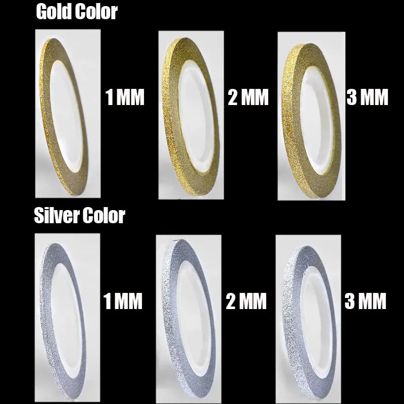 Наклейки для ногтей матовые самоклеящиеся 6 шт./компл.|rolls striping tape line|striping linetape line |