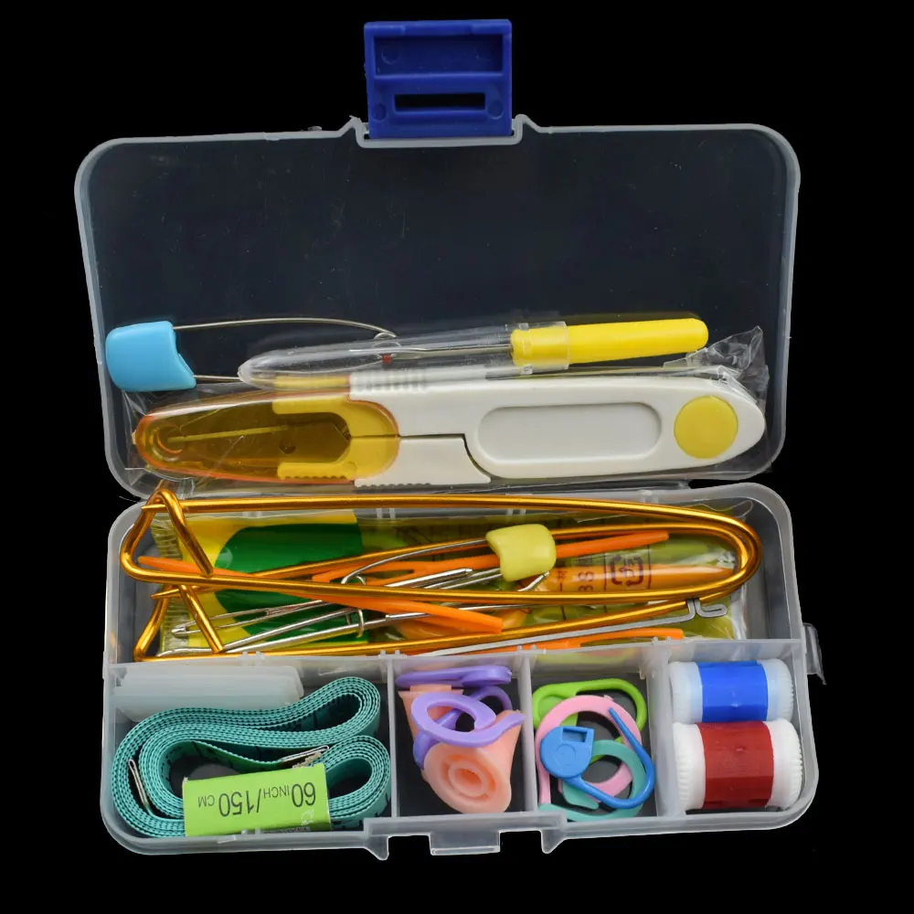 

Knitting Tools Set Crochet Latch Curve Needle Mark Hand Crochet Knitting Needles Weave Accessories with Case Box
