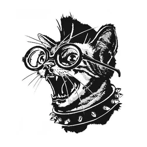 Новинка 2019 летняя модная женская футболка в стиле панк с котом все размеры и