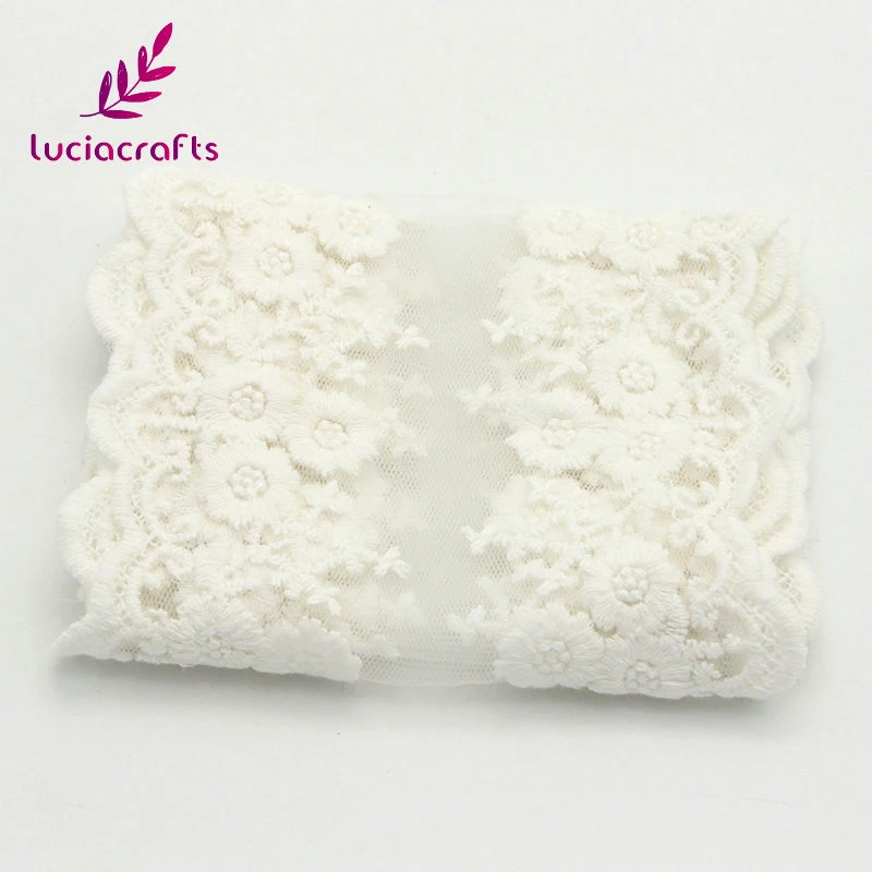 Lucia crafts, 1 год/партия, 12,5 см, отделка, кружево, хлопок, ленты, сделай сам, для свадебной вечеринки, Декор, искусство, шитье, материал, поставка N0402