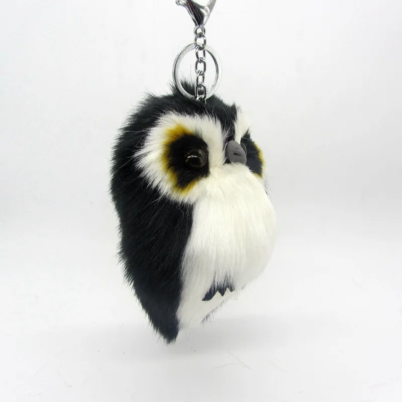 Модный милый пушистый брелок с искусственным кроличьим мехом плюшевый помпоном