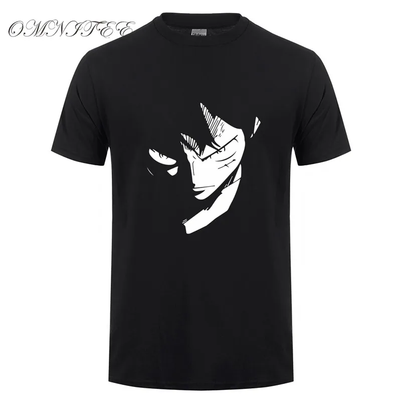 Футболка Omnitee One Piece Monkey D Luffy Мужская футболка с круглым вырезом коротким рукавом