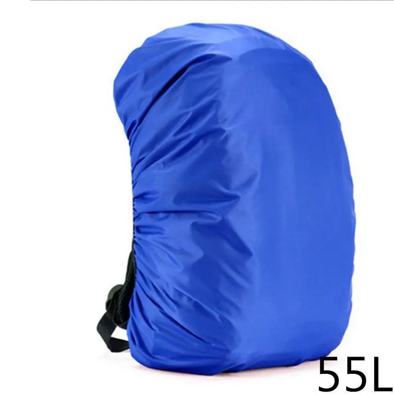 Blue 35L-80L Открытый спортивный водонепроницаемый рюкзак Кемпинг Туризм Велоспорт пылезащитный дождевик портативный Противоугонный мешок дождевик синий черный - Цвет: Blue