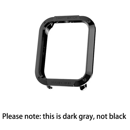 dark gray plating Для Amazfit Bip чехлы Смарт-часы протектор для Huami Чехлы Midong PC Оболочка Легкий SIKAI bip lite A1608 аксессуары - Цвет: dark gray plating