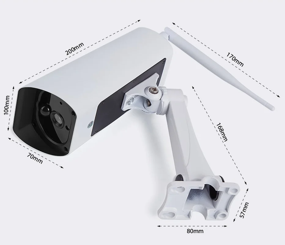 Солнечная энергия Wifi камера батарея 1080P Двусторонняя Аудио Безопасность