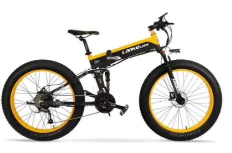 LANKELEISI XT750plus складной электрический велосипед 48В 10ач литиевая батарея 1000 Вт