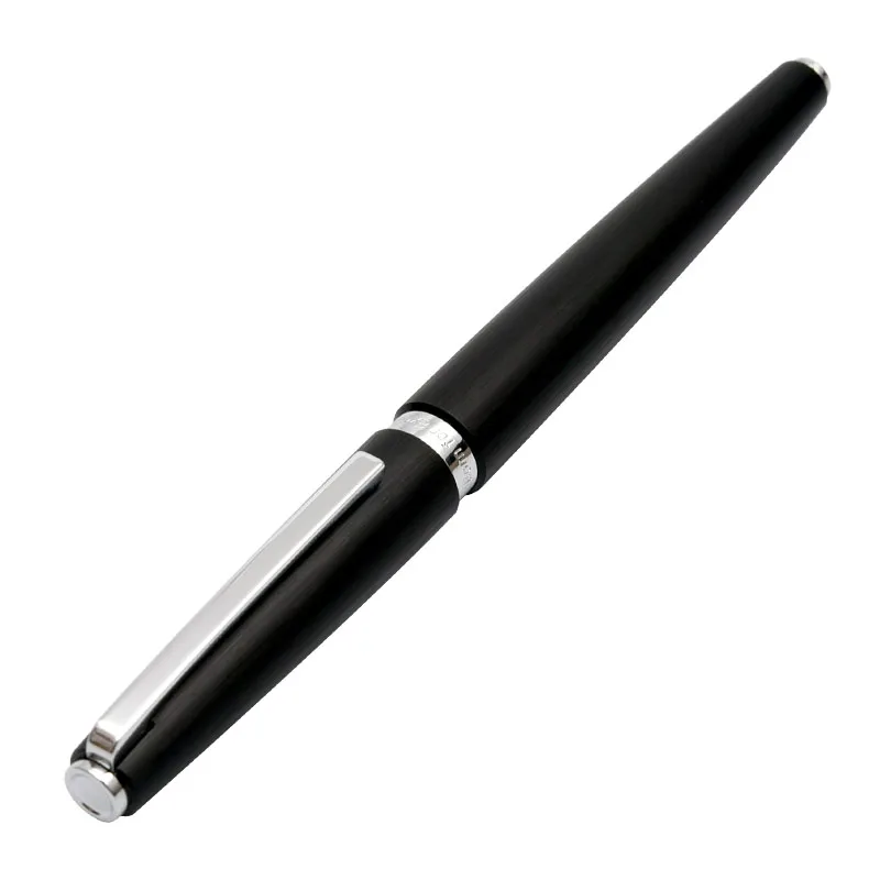 Black KACO металлическая шариковая ручка баланс Матовый алюминий с гладкой заправкой, высокое качество тонкой точки с подарочной коробкой для офиса бизнеса - Цвет: Black