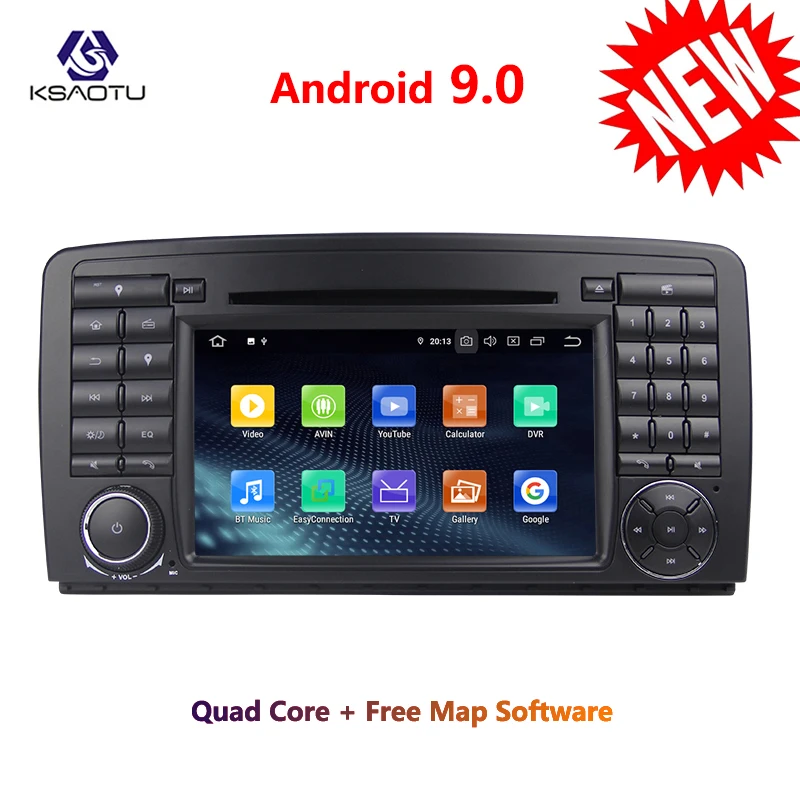 KSAOTU 7 &quotDAB + 4G Android 9 0 автомобильный DVD плеер SD GPS для Mercedes Benz R-Class W251 R280 R320 |