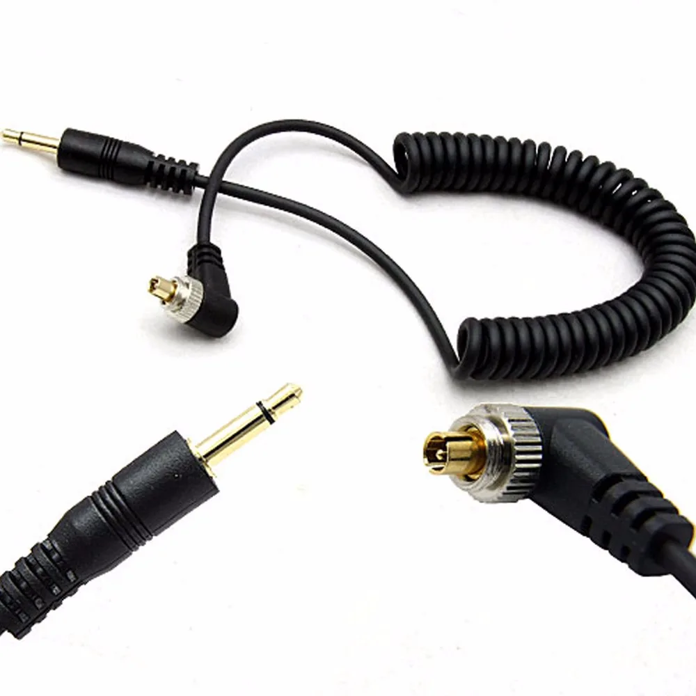 

DSLRKIT 3.5mm 1/8" to Male PC Sync FLASH Cable with Screw Lock