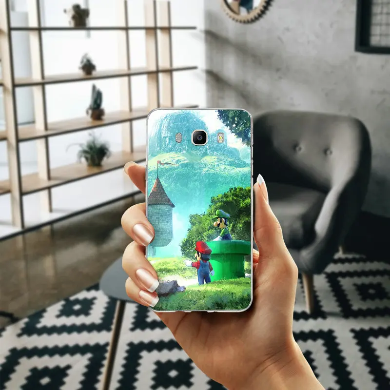 Ретро Супер Марио мягкие силиконовые чехлы из ТПУ сумки для Samsung Galaxy J1 J2 J3 J5 J7 A3 A5 A7