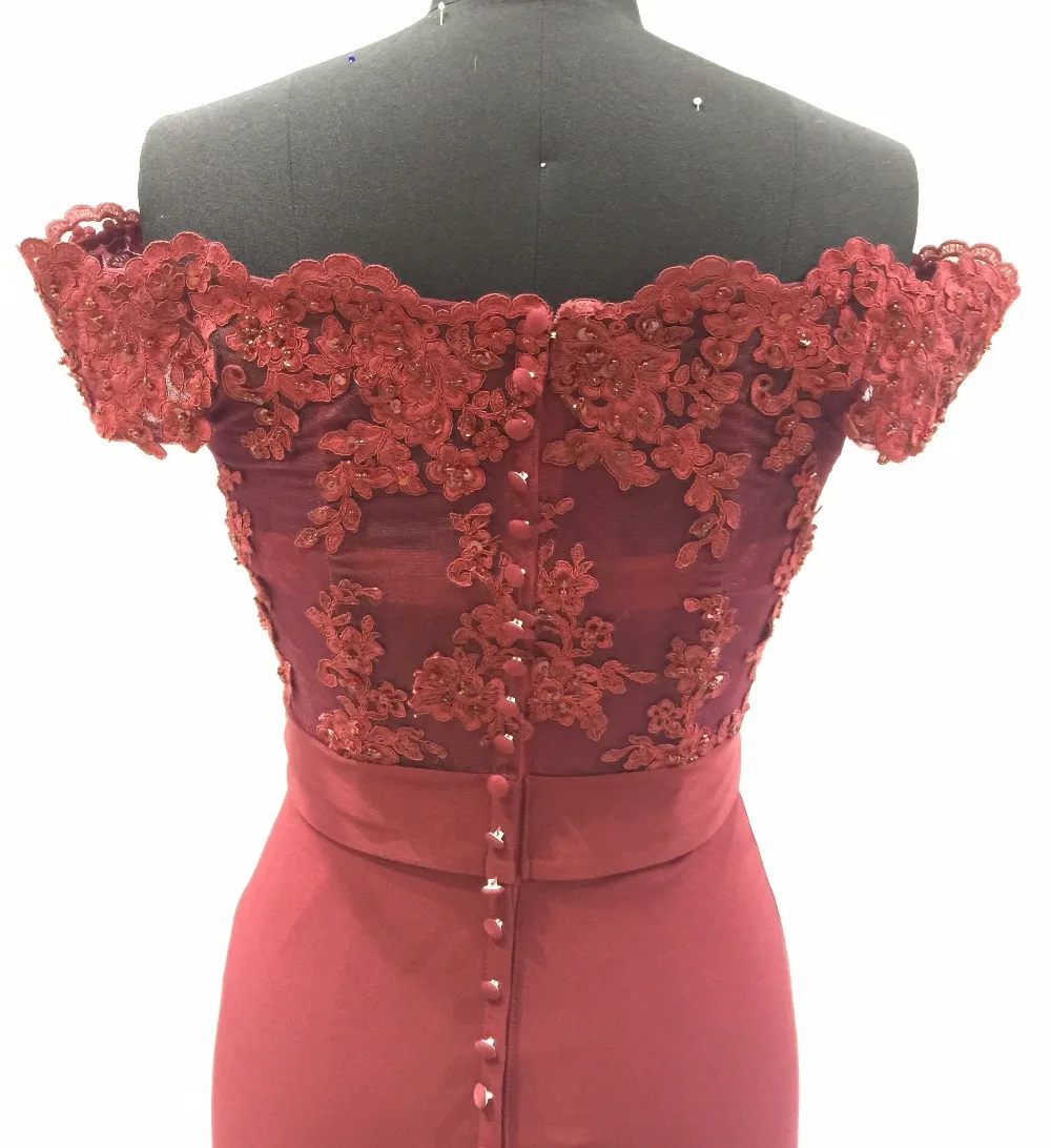 2017 осенне зимние новейшие в наличии Бордовые Платья для подружки невесты с